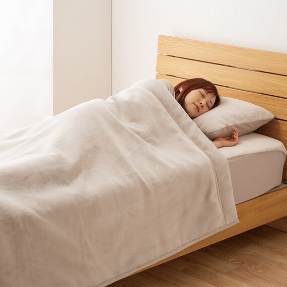 2枚合わせ毛布 ダブル(ロイヤルミルク モカ D A2524) 5枚目画像