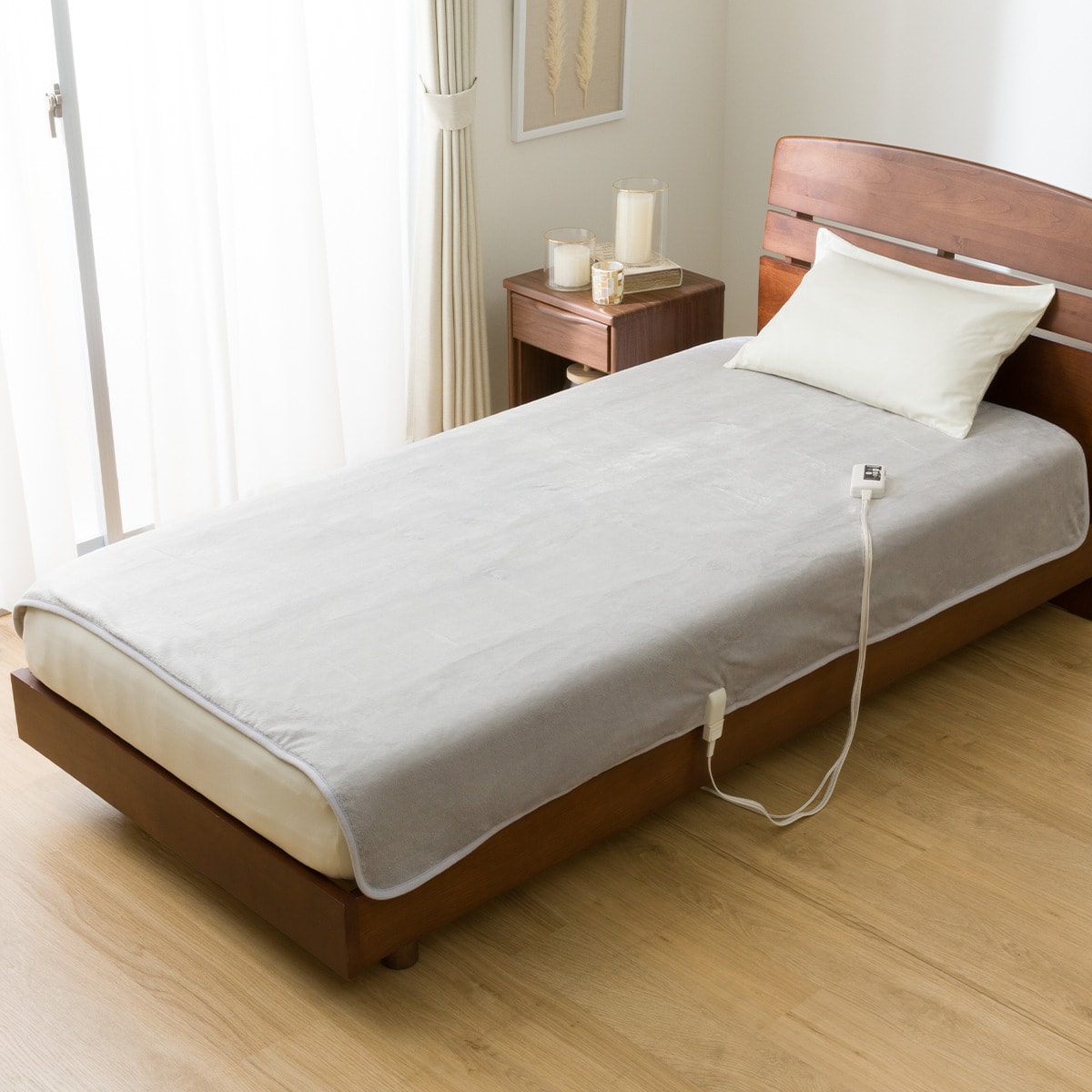 洗える 電気毛布 掛け敷き兼用タイプ(Nウォーム グレー NT-55 A2530