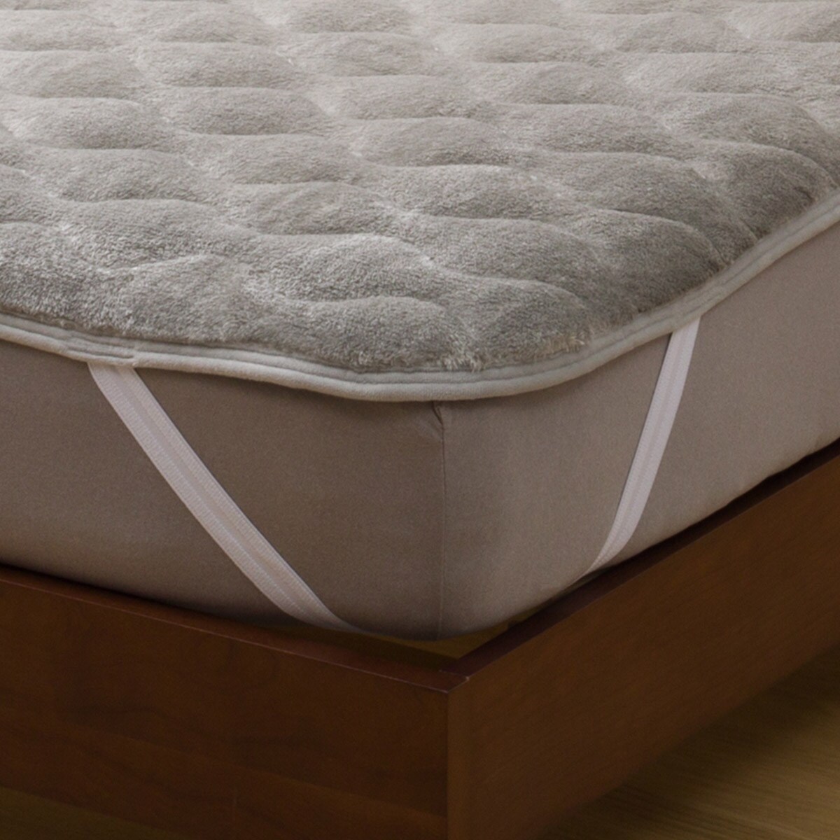 両面使える 敷きパッド セミダブル(NウォームWSP グレー A2512