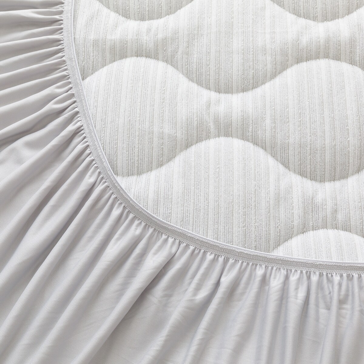 両面使える BOXパッド セミダブル(NウォームWSP グレー A2512