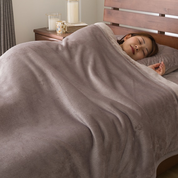 2枚合わせ毛布 シングル(Nウォーム モカ A2510) 7枚目画像