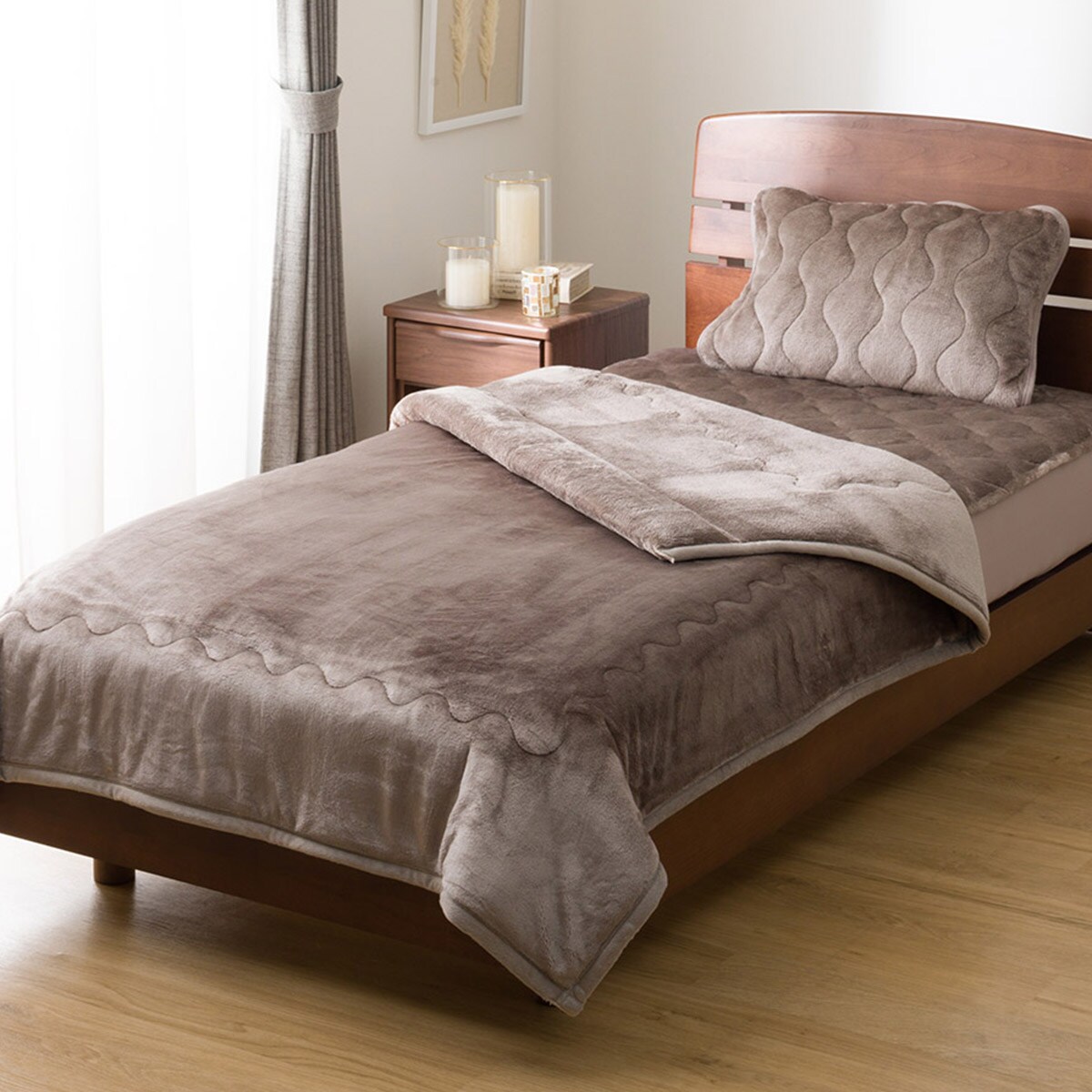 2枚合わせ毛布 クイーン(NウォームWSP モカ A2512) | ニトリネット