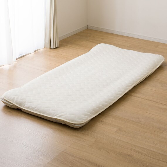 ゴムバンド付き 敷パッド セミダブル(Nウォーム A25 アイボリー) 12枚目画像