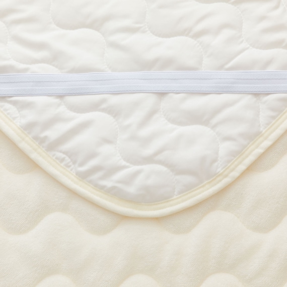 ゴムバンド付き 敷パッド セミダブル(Nウォーム A25 アイボリー) 15枚目画像