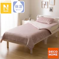 2枚合わせ 毛布 シングル(Nウォーム ローズ A25)
