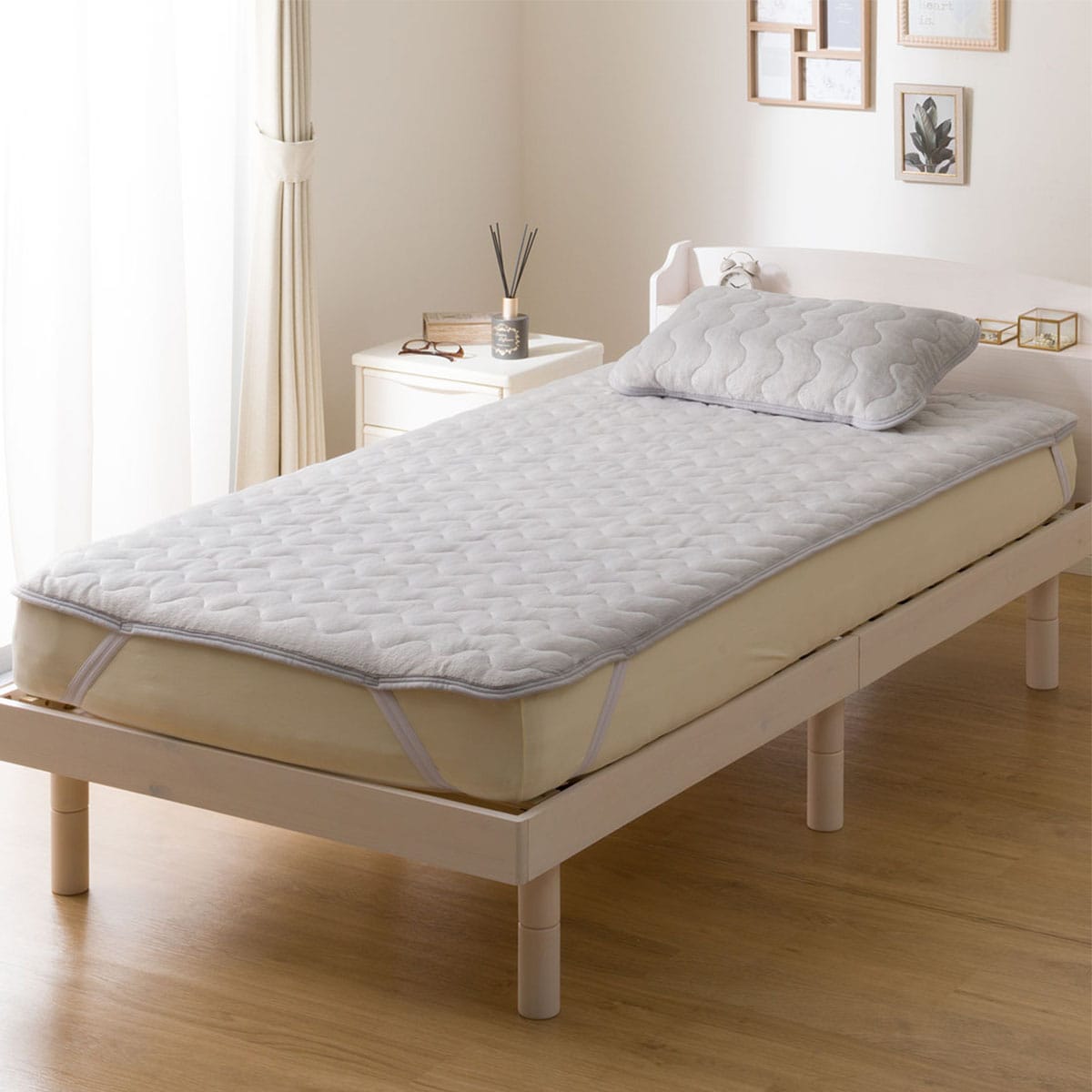 両面使える 敷きパッド シングル(Nウォーム グレー A25) | ニトリ