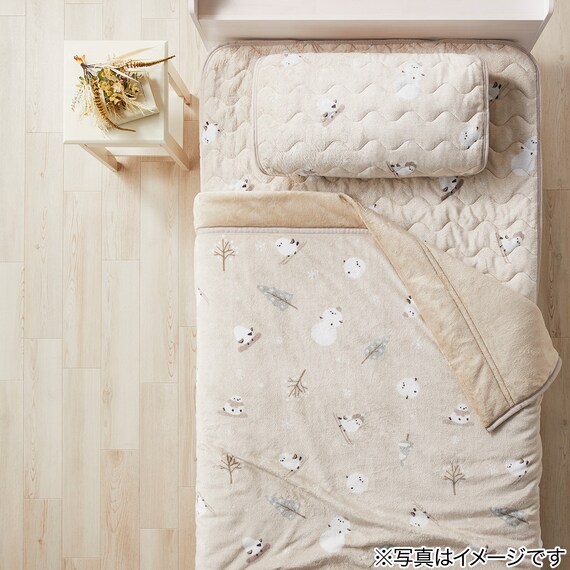 両面使える 敷きパッド セミダブル(Nウォーム シマエナガ A25) 12枚目画像