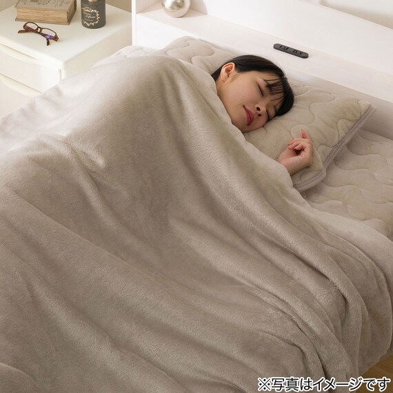 両面使える 敷きパッド セミダブル(Nウォーム モカ A25) 13枚目画像