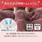 2枚合わせ 毛布 ダブル(NウォームWSP ローズ A25） 7枚目画像