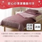 2枚合わせ 毛布 ダブル(NウォームWSP ローズ A25) 9枚目画像