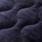 【2点セット】両面使える 敷きパッド A25 シングル+ピローパッド(NウォームWSP A25 ネイビー) 7枚目画像