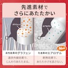 両面使える 敷きパッド ダブル(NウォームWSP ネイビー A25) 5枚目画像