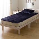 両面使える 敷きパッド ダブル(NウォームWSP ネイビー A25) 15枚目画像