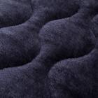 両面使える 敷きパッド ダブル(NウォームWSP ネイビー A25) 18枚目画像