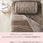 両面使える 敷きパッド セミダブル(NウォームWSP モカ A25) 12枚目画像