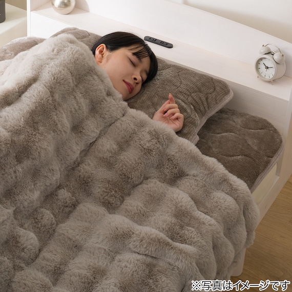 両面使える 敷きパッド セミダブル(NウォームWSP モカ A25) 14枚目画像