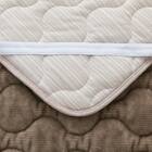 両面使える 敷きパッド セミダブル(NウォームWSP モカ A25) 20枚目画像