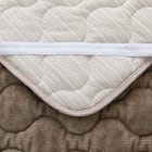 両面使える 敷きパッド セミダブル(NウォームWSP モカ A25) 20枚目画像