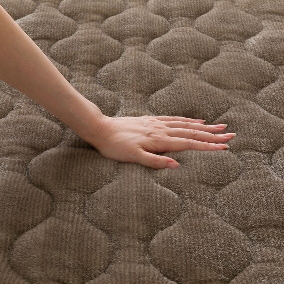 両面使える 敷きパッド セミダブル(NウォームWSP モカ A25) 21枚目画像