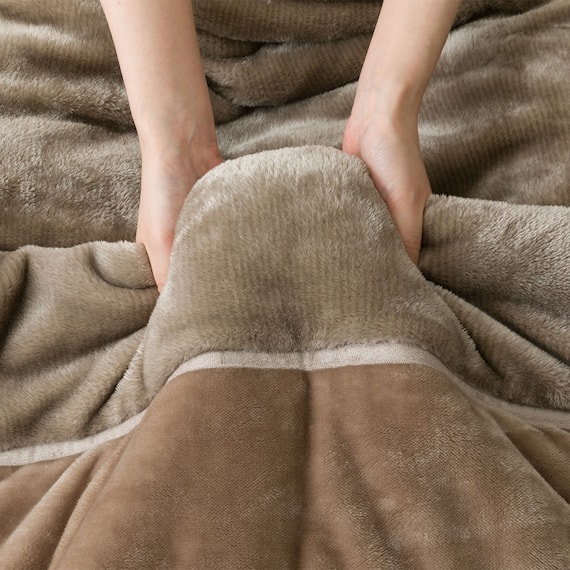 2枚合わせ 毛布 シングル(NウォームWSP モカ A25) 16枚目画像