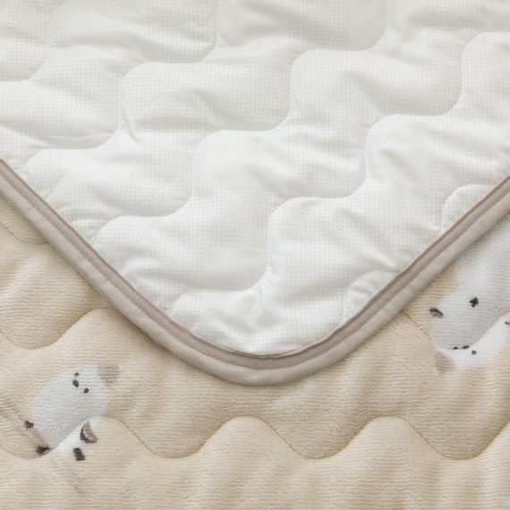 置くだけ簡単 敷きパッド シングル(Nウォーム シマエナガ A25) 14枚目画像