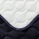 置くだけ簡単 敷きパッド シングル(NウォームWSP ネイビー A25)【ネット特別商品】 15枚目画像