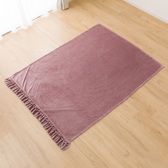 フリル付き毛布 シングル(フリル A25 ローズ) 7枚目画像