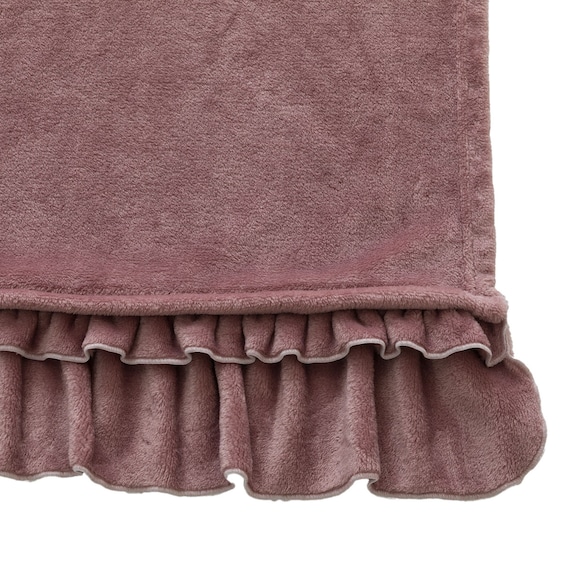 フリル付き毛布 シングル(フリル A25 ローズ) 11枚目画像