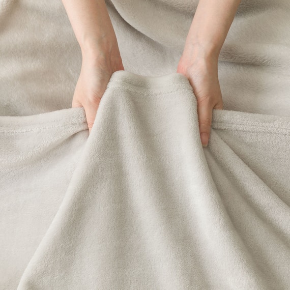 フリル付き毛布 シングル(フリル A25 グレー) 10枚目画像