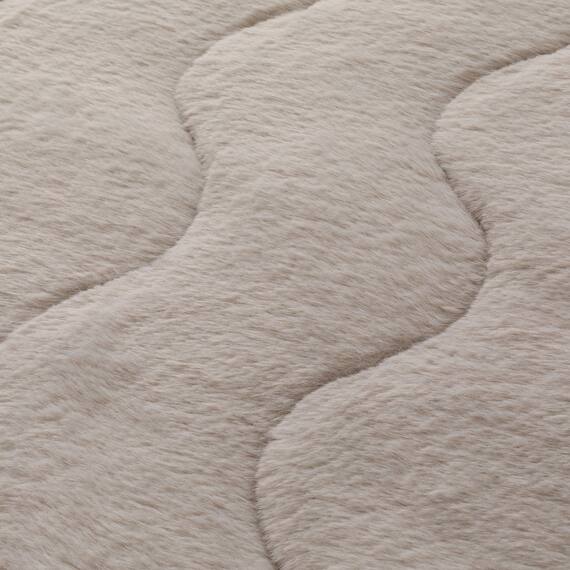 両面使える 敷きパッド セミダブル(ふわふわワッフル A25 モカ) 10枚目画像