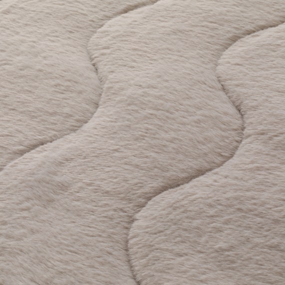 両面使える 敷きパッド セミダブル(ふわふわワッフル A25 モカ) 10枚目画像