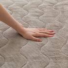 両面使える 敷きパッド セミダブル(ふわふわワッフル A25 モカ) 13枚目画像