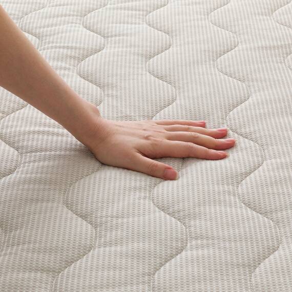 両面使える 敷きパッド セミダブル(ふわふわワッフル A25 モカ) 14枚目画像