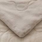 2枚合わせ 毛布 ダブル(ふわふわワッフル A25 モカ) 10枚目画像