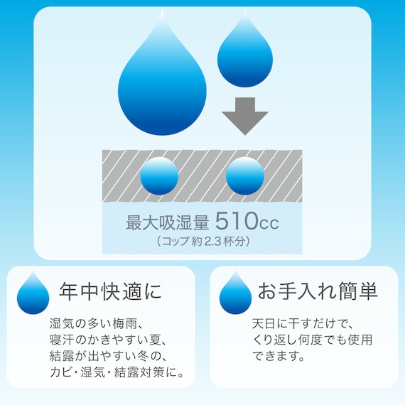 除湿シート ダブル(T4 GY D) 3枚目画像
