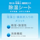 珪藻土・備長炭入り洗える除湿シート シングル(ブルー T5) 3枚目画像