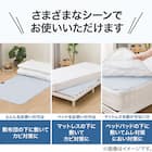 珪藻土・備長炭入り洗える除湿シート シングル(ブルー T5) 6枚目画像