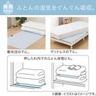 珪藻土・備長炭入り洗える除湿シート ダブル(ブルー T5) 4枚目画像
