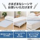 珪藻土・備長炭入り洗える除湿シート ダブル(ブルー T5) 6枚目画像