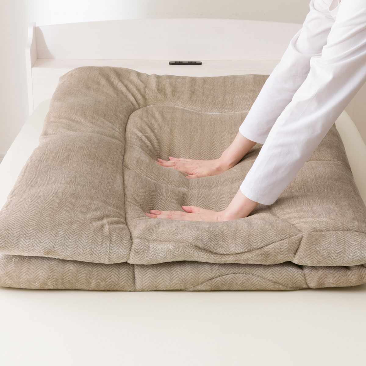 カバーのいらない 両面使える掛ふとん シングル(Nウォーム A25 モカ