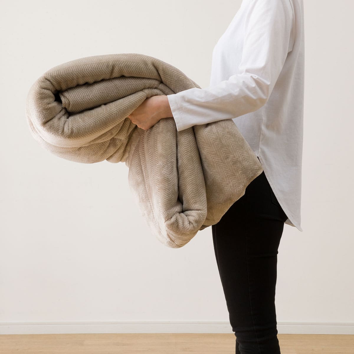 カバーのいらない 両面使える掛ふとん シングル(Nウォーム A25 モカ