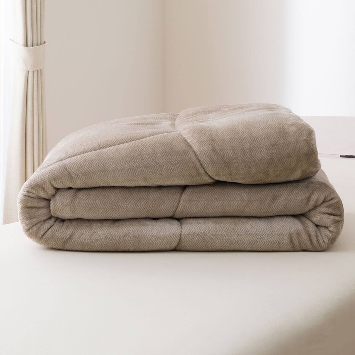 カバーのいらない 両面使える掛ふとん セミダブル(Nウォーム A25 モカ