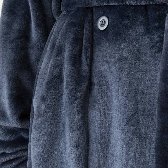 すっぽり収納 着る毛布(NウォームWSPエリ付きミドルNV) 13枚目画像