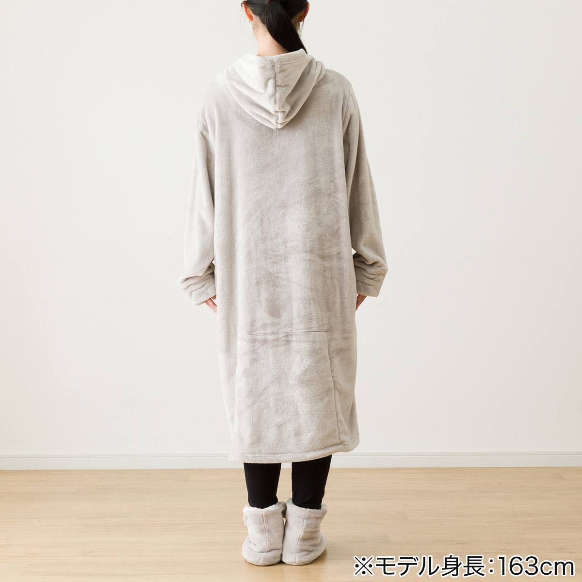 すっぽり収納 着る毛布(NウォームWSPフード付きミドルLMO) | ニトリ