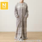 すっぽり収納 着る毛布(Nウォーム RネックロングLGY L) 1枚目画像