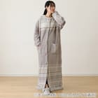すっぽり収納 着る毛布(Nウォーム RネックロングLGY L) 7枚目画像