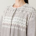 すっぽり収納 着る毛布(Nウォーム RネックロングLGY L) 10枚目画像