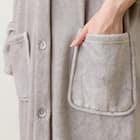 すっぽり収納 着る毛布(Nウォーム RネックロングLGY L) 11枚目画像