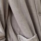 すっぽり収納 着る毛布(Nウォーム RネックロングLGY L) 12枚目画像