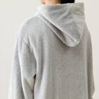 すっぽり収納 着る毛布(NウォームSPフード付きロングDGYLKR) 14枚目画像